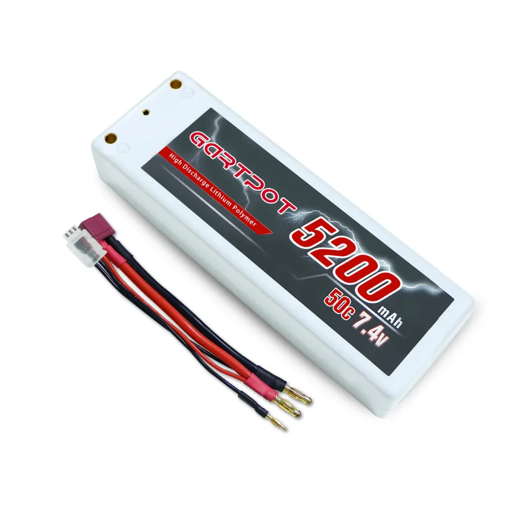 Аккумулятор GARTPOT 7 4 В Lipo 5200 мАч 2S 50C для радиоуправляемого автомобиля аккумулятор