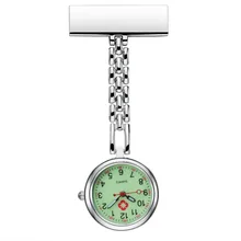 Медсестры светящийся фосфоресцирующий флуоресцентный циферблат брошь клип кварцевые карманные часы