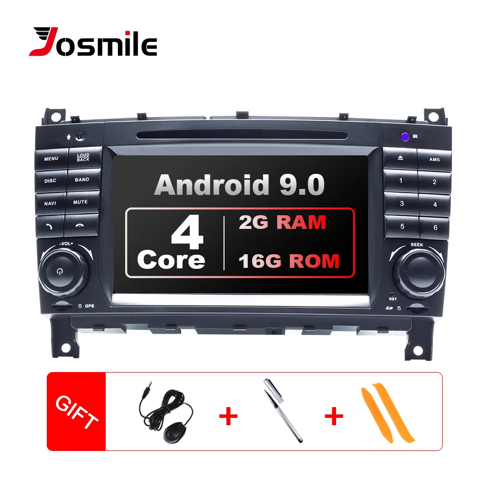 Top 2 Din Car Radio GPS Android 9.0 Car DVD Player For Mercedes BenzC-Classs CLC W203 CLK W209 2004-2007 C200 C230 C220 C320 C350 4G 0