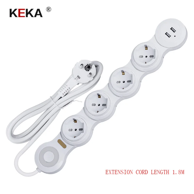 

KEKA EU standard Plug socket 1 TO5 power socket adjustable Kitchen Table Electrical Socket Power 1 Led+2 charge Port Outlets usb