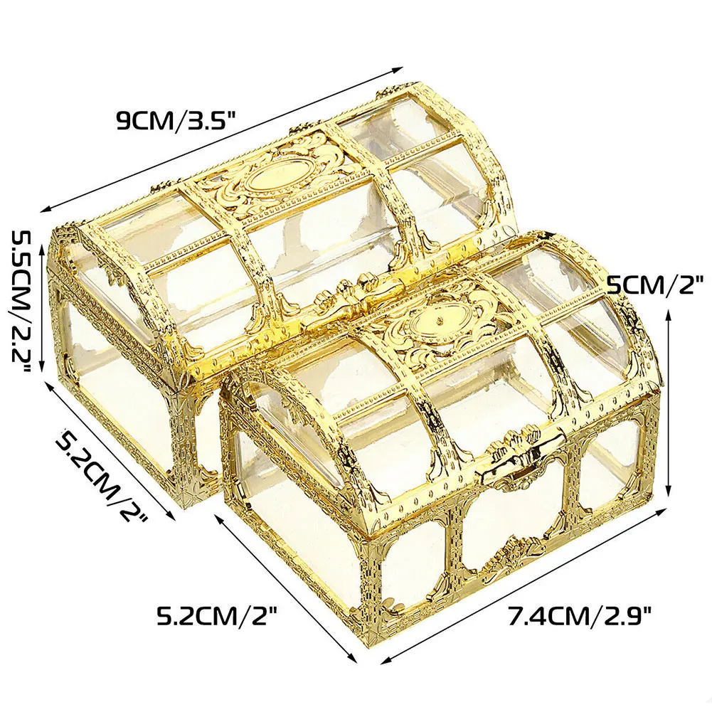 Шкатулка для украшений, драгоценный камень, брелок, чехол для дома, для хранения сокровища, кристалл, для макияжа, Пиратский Сундук, конфета, прозрачный органайзер, коллекционные вещи, мини
