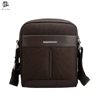 

New High Density Nylon&Pu Leather Men's Small Messenger Bag Crossbody Shoulder Sling Bag Business Travel Zipper Bag for men
