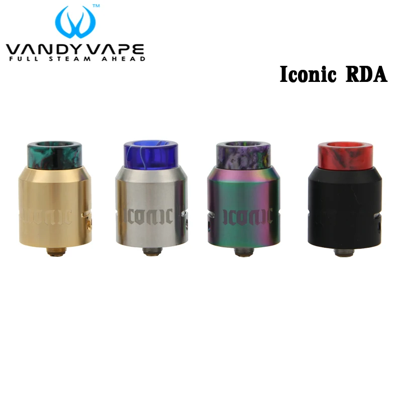 В наличии vandy Vape Iconic RDA электронная сигарета распылитель боковое дно воздушный