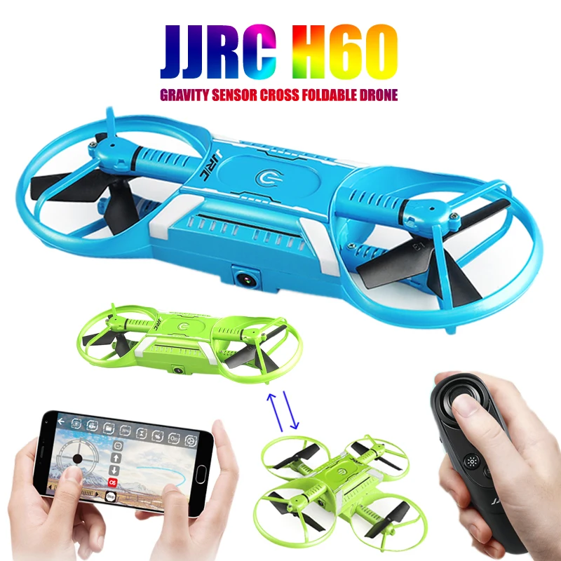 

JJRC H60 Foldable Quadrocopter Selfie Drones With Camera HD 720P Optical Flow Positioning Quadcopter WIFI FPV Dron RC Helicopter