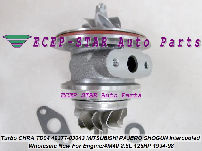 Turbo Cartridge CHRA Core TD04 49377-03043 ME201636 Turbocharger For MITSUBISHI PAJERO SHOGUN Intercooled 1994- 4M40T 4M40 2.8L (3)