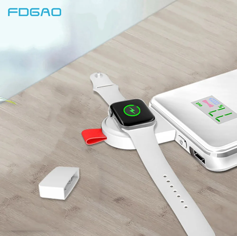 

FDGAO Mini Portable Wireless Charger For Apple Watch Charging Pad USB Magnetic Fast Wireless Charger For Apple Watch 1 2 3 4