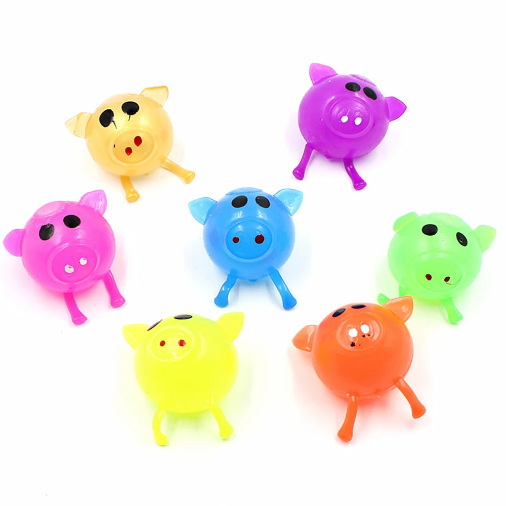 Multi Color Squishy Pig Antistress Water Ball Squeeze Vent Mochi Rising Abreact Soft Sticky Stress Relief Funny Gift JellyToy