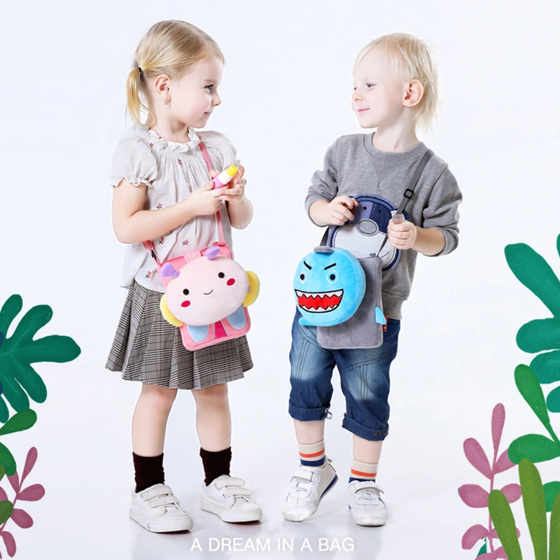 

HPBBKD Fashion New Children School Bag Plush Cartoon Toy Baby Backpack Boy Gril School Bags Gift For Kids Backpacks PJ-030