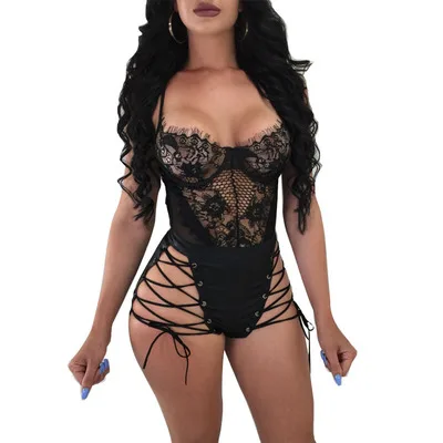 Летние Для женщин Sexy бинты Шорты Высокая Талия Кружева Bodycon Короткие джинсы Femme