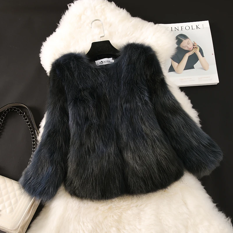 5 Court Vestes 8 2 Manteaux Chien Réel Manteau Naturelle 4 Hiver Laveur 3 Mince 1 Nouvelle Automne Et Cou 6 Raton Fourrure 2018 Femmes 3 Manches Mode 7 De O 4 SqwpAUv