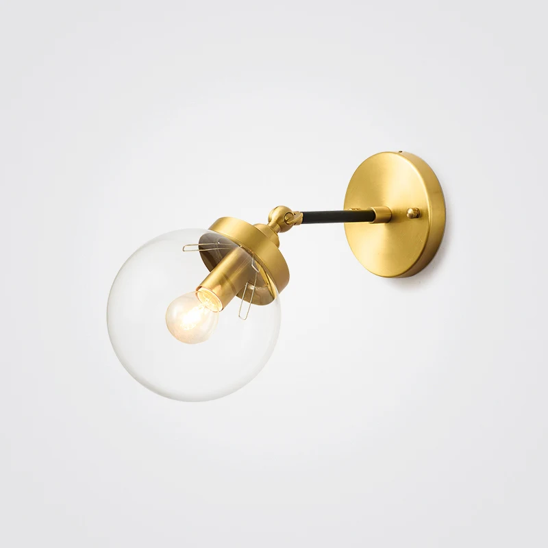 

Postmodern retro style creative Nordic LED wall lamp Postgraduate retro style creative Nordic wall light Black Golden