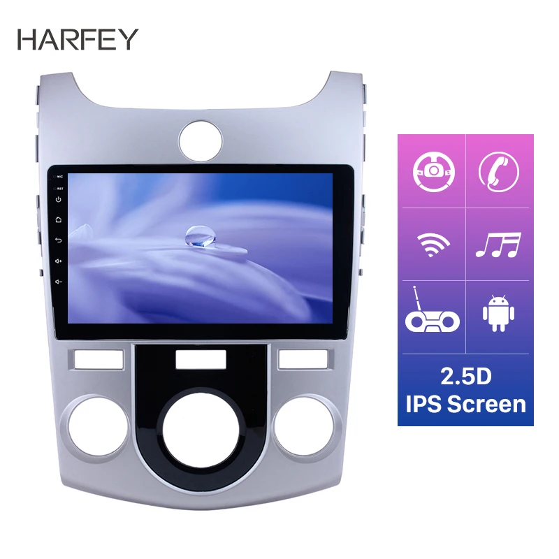

Harfey 9 inch Android 9.0 IPS Screen GPS Radio Car Multimedia Player 8-Core for 2008-2011 2012 KIA FORTE(MT) Support Rear camera