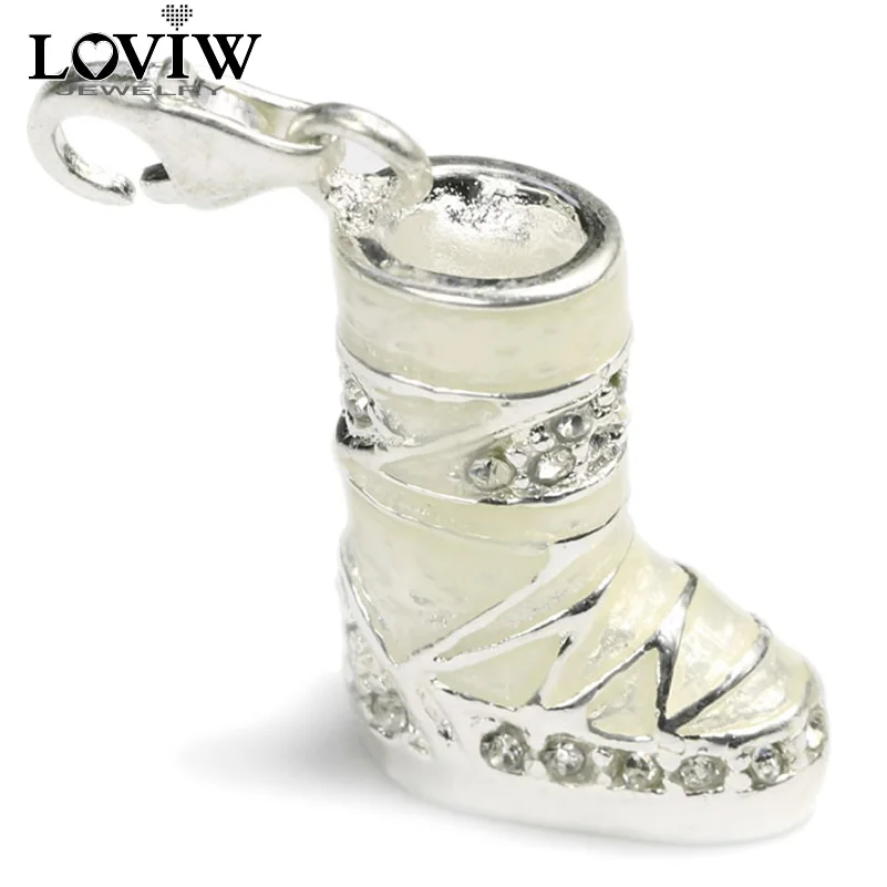 

Snow Boots Charm Pendant lobster charms pendants Trendy For Women Thomas Shoe Winter Gift 925 Sterling Silver Fashion jewelry