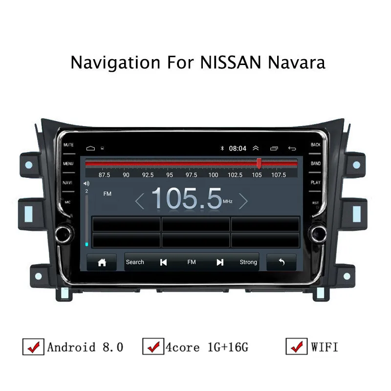 NAVITOPIA 10 1 дюймов автомобильный мультимедийный плеер Andriod 8 gps навигация для Nissan Navara