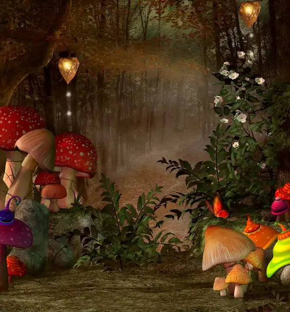 Acheter 10x10FT Automne Forêt De Conte De Fées Alice