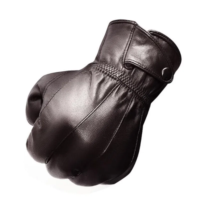

Genuine Sheepskin Motorcycle Gloves Winter Warm Windproof Protective Gloves Touch Screen Warm Fleece Lined Moto Luvas