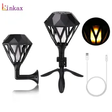 96 шт. светодиодный солнечный свет пламени Водонепроницаемый зарядка через USB солнечного света факела для Открытый сад во внутреннем дворике лампы, пламя, свет
