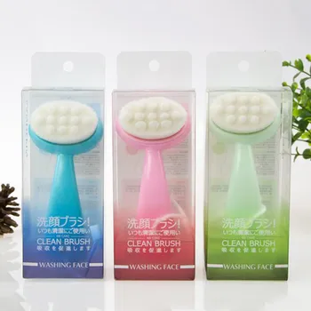 

Facial Cleansing Brush Face Makeup Oil Dirt Remover Manual Soft Bristle Kit Professional Facial Cleanser Brush Bump Deep Pore