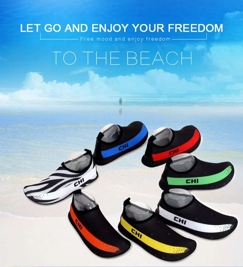 1 (1)Men Women Air Mesh Breathable Water Sport Surfing Diving Non Slip Sea Beach Aqua Shoes Swimming Upstream Non-Slip Shoes