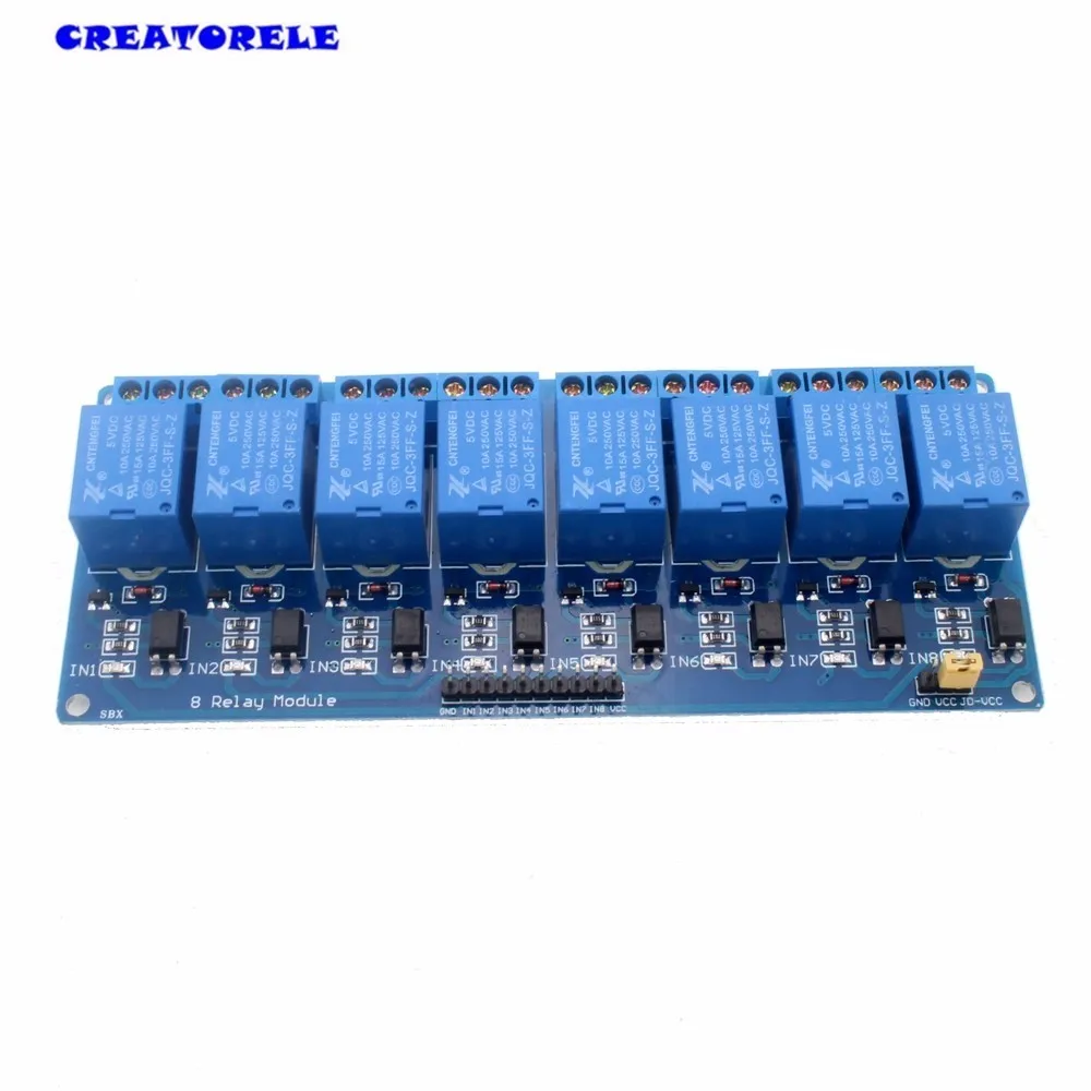 us $2 51 5% off hot sale 5v electronic timer relay module 8 channel shield for 51 avr arm logic som automotivo in relays from home improvement on dc dc boost power supply module