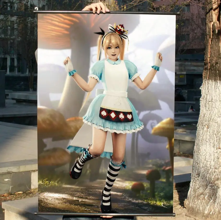 

60x90cm Anime poster Dead Or Alive Xtreme3 Marie Rose Alice Poster Wall Painting Scroll Home Decoration Japanese cartoon