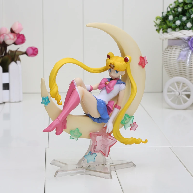 

15cm Sailor Moon Anime Moon Tsukino Usagi PVC Action Figures Collectible Toys model