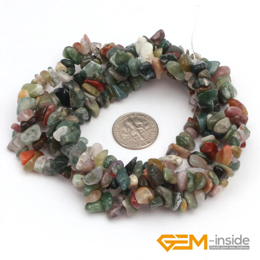 Chips Gravel Shape Natural Stone Beads Red Carnelian Coral Lemon Indian Amazonite Strand 34 Inch Loose DIY natural stone beads
