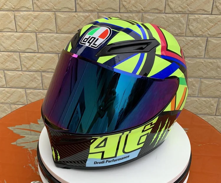 

dql Motorcycle helmet man riding car four seasons cool motorcycle with tail motor car winter helmet fast ship