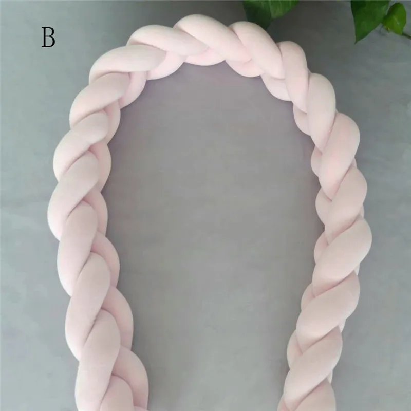 Crib enclosure Anti-collision Baby Colorful Soft Knot Pillow Braided Crib Bumper Decorative Bedding Cushion #4j11 (45)
