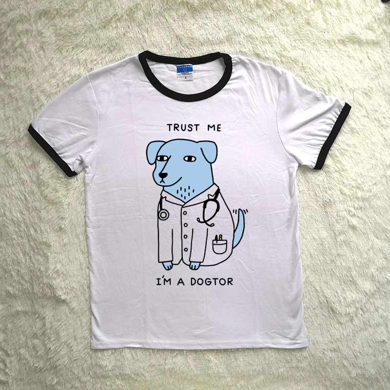 

Hillbilly J-281 2018 summer short-sleeved cute women's Tee Wang Xingren cartoon print casual loose temperament wild Slim T-shirt