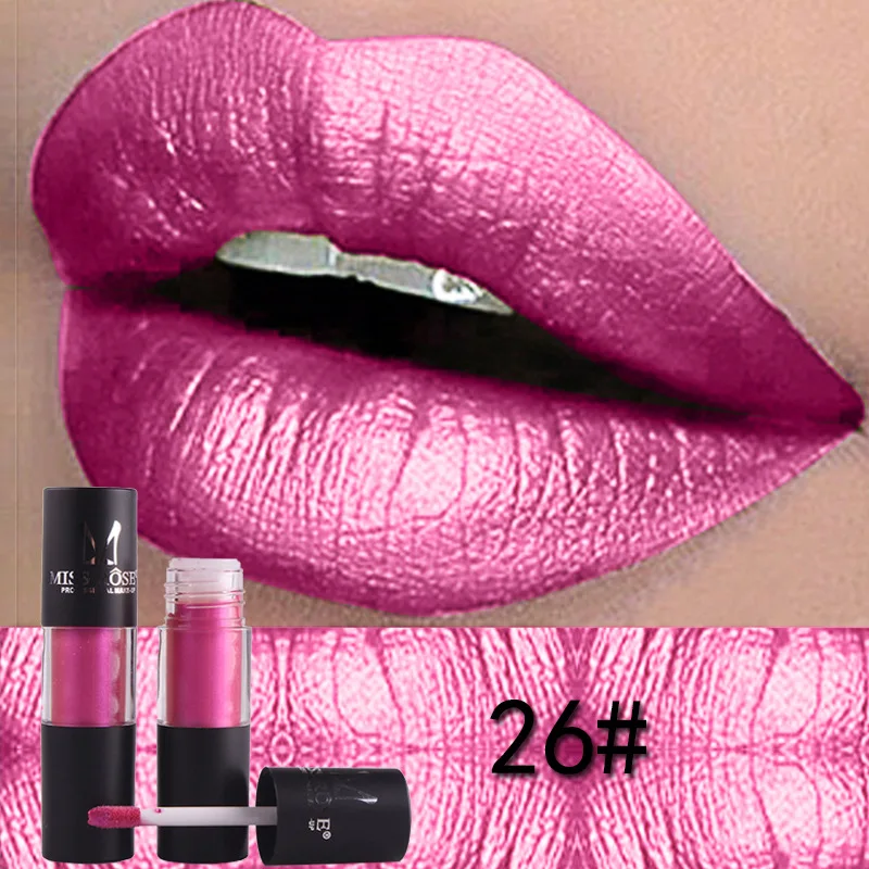 

New Lipstick MISS Make up Lips ROSE Gloss Waterproof Moisturizer Liquid Lipstick Nutritious Easy To Makeup LipGloss