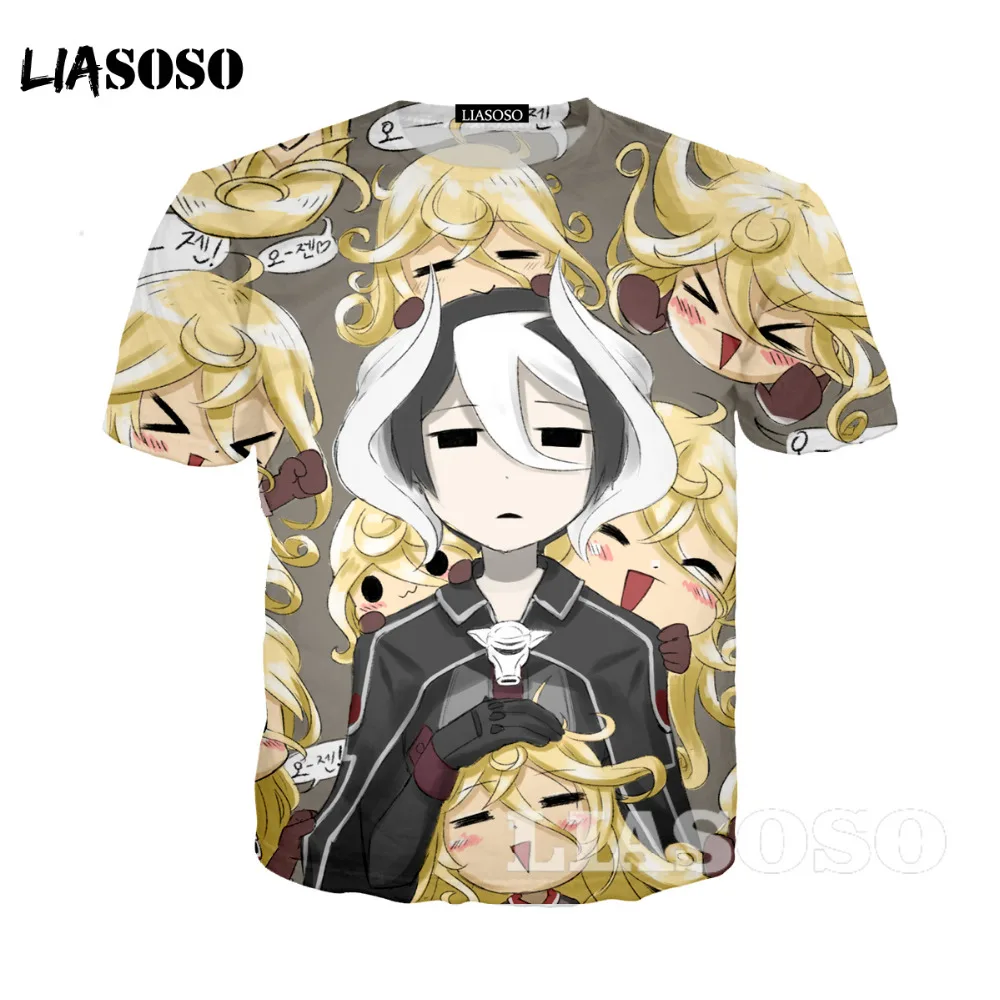 

LIASOSO Summer New Fashion Men Women Short Sleeve 3D Print Anime Made in Abyss T-Shirt Casual Unisex Sweatshirt Pullover A062-01