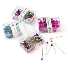 100 шт штифтов для портнихи из нержавеющей стали, Цветные Шариковые головки, иглы, легкие инструменты для изготовления ювелирных изделий, бисероплетение, штифты для самостоятельного изготовления ювелирных изделий