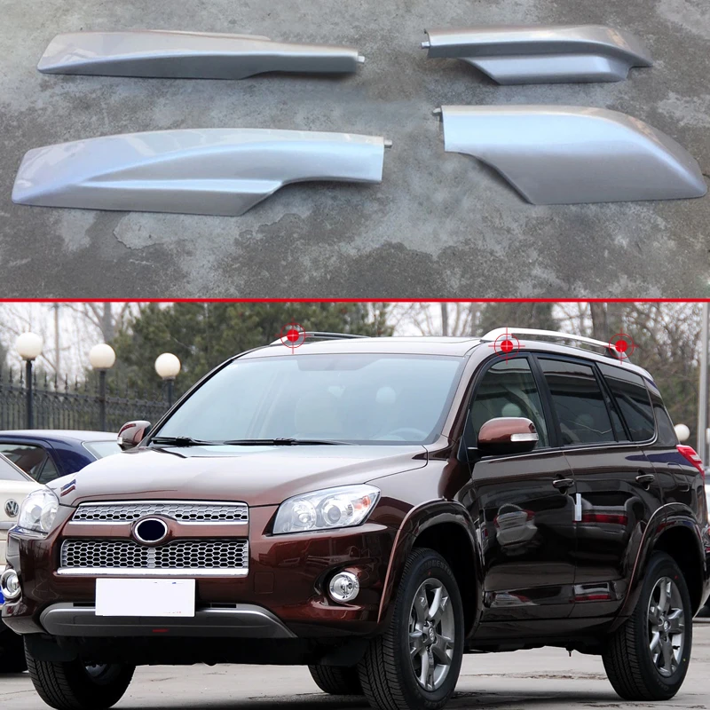 

For Toyota RAV4 A30 2006 2007 2008 2009-2012 Roof Rails Rack End Cap Protection Cover Rail End Shell Replacement car accessories