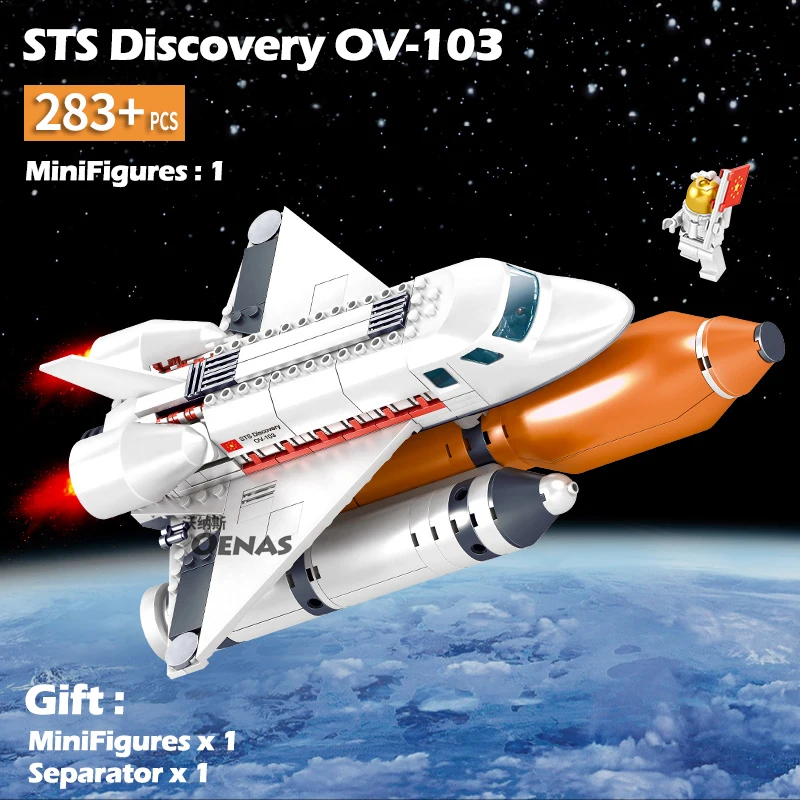 

City Match with Legoingly Space Shuttle Launch Spaceport rockets station Models Building Blocks airship kids Toys Children gift