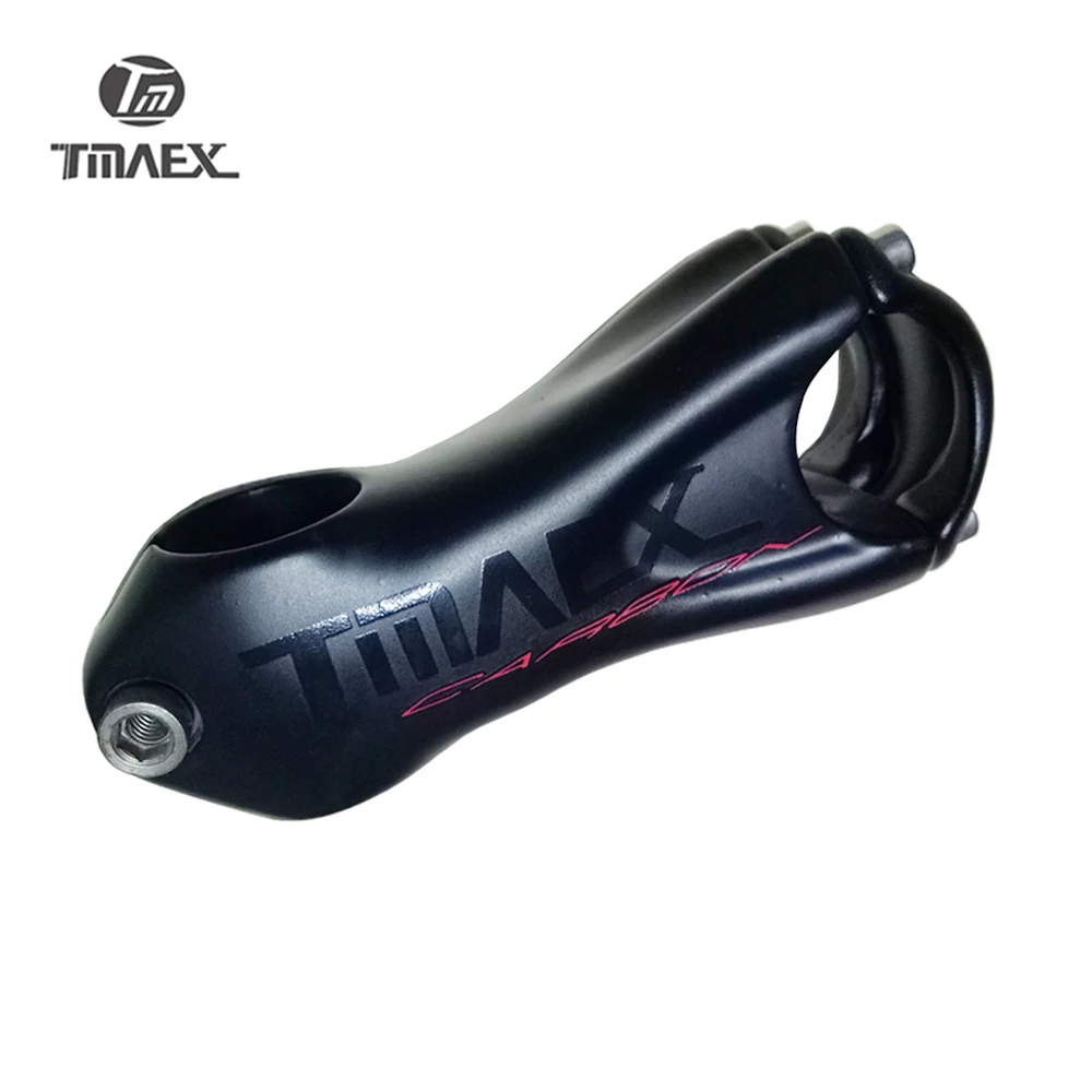 

TMAEX Carbon Stem Carbon Fiber Bicycle Stem Road/Mtb Bike Handlebar Tube 80 90 100 110 120mm Angle 10Degree Matte Single nail
