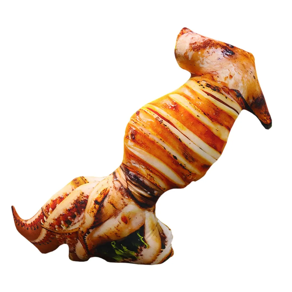 Lustiges Schinken-Kissen 50cm - Simuliertes Food Plüschkissen Für Wohnzimmer & Büro