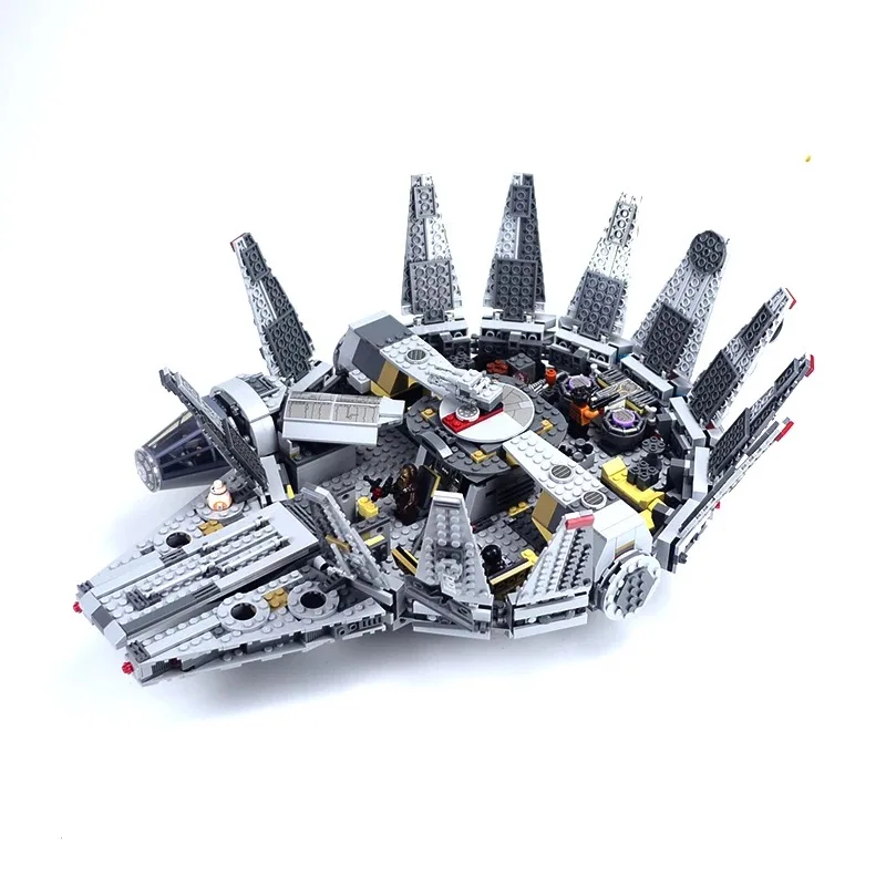

Lepin Star Series Force Awakens Millennium Building Falcon Blocks Compatible Legoe Lepin Wars Toys Chirstmas Gift For Kid