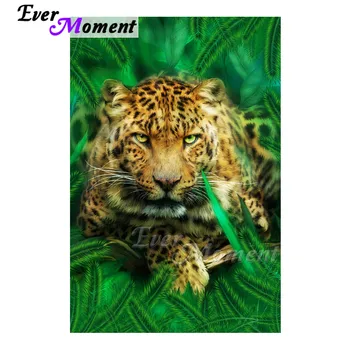 

Ever Moment Diamond Painting 5D DIY Picture Of Rhinestone Mosaic Leopard Grass Full Square Drill Diamond Embroidery Decor 3F986