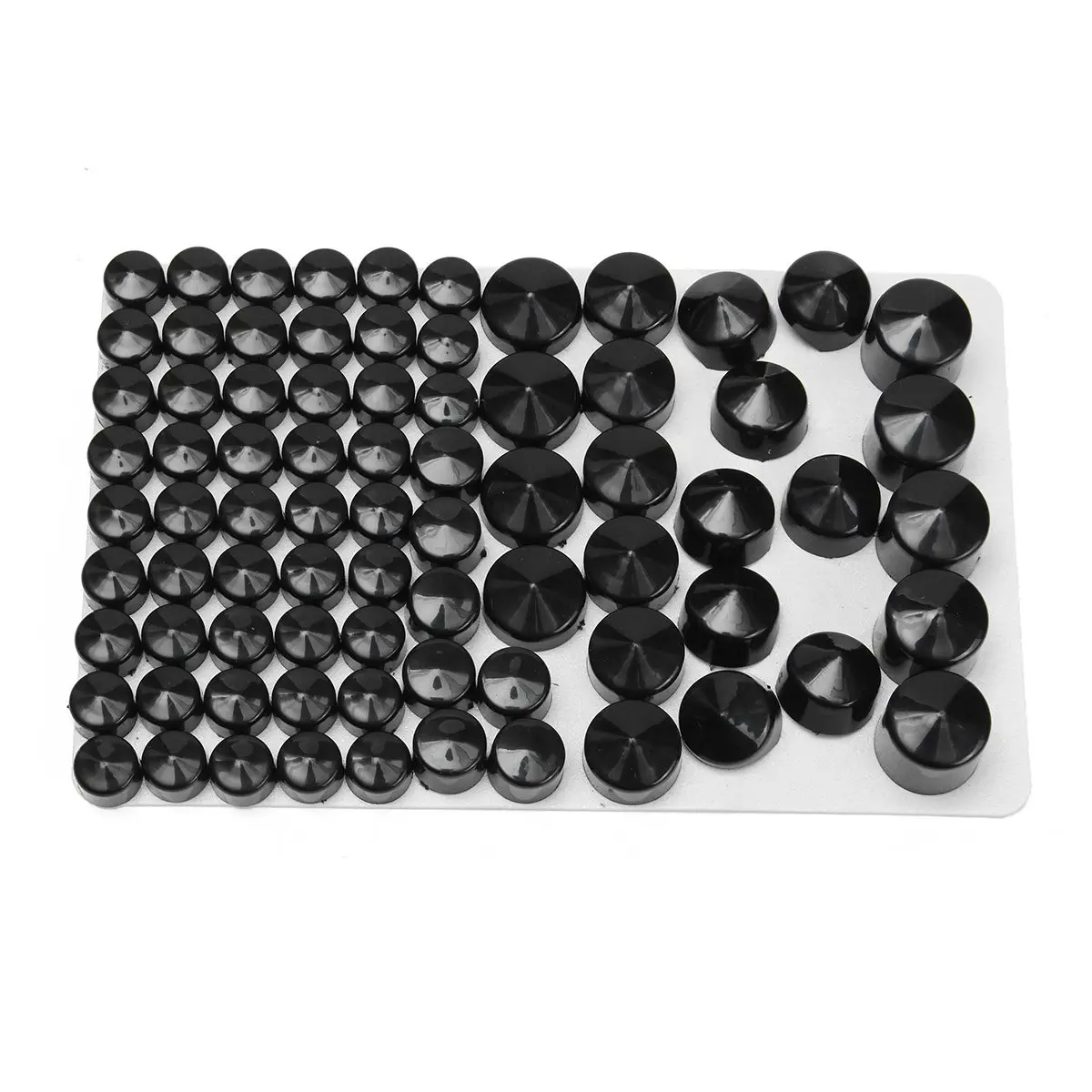 One Set 78 Pcs Chrome Bolt Toppers Cover Caps For Harley Davidson Dyna