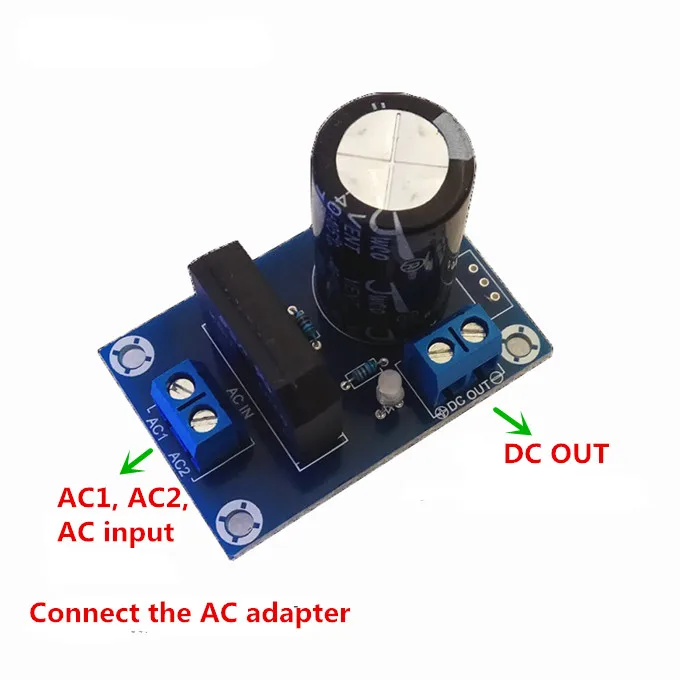 

Single AC Power Conversion Single Supply DC Power Amplifier Rectifier Filter Power Supply Board 50 X 33.5mm