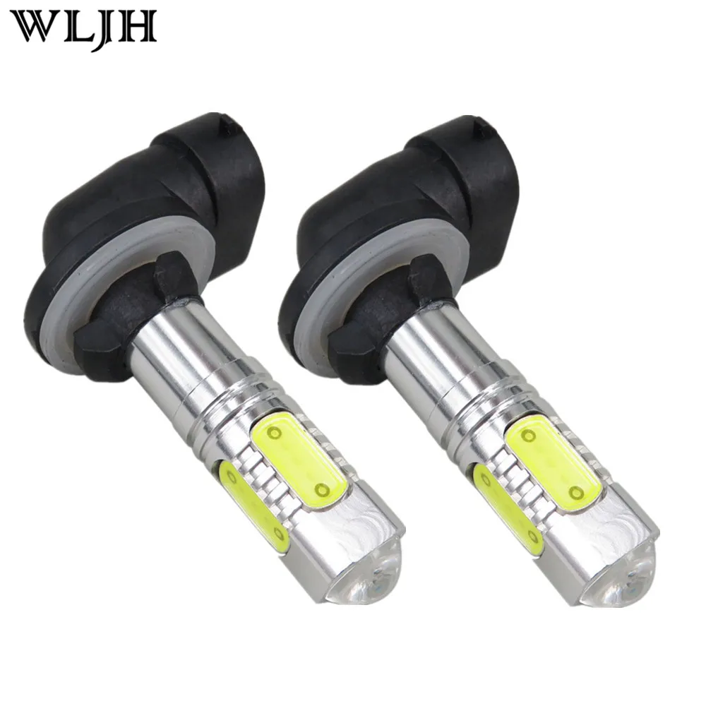 

WLJH 2x Car 7.5W 12V 24V Cob CREE Led Chip 881 H27 LED Fog Daytime Running Lamp DRL Fog Light Bulb Lamp For KIA Sorento Hyundai