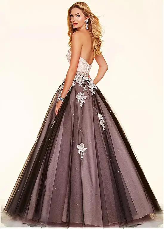 chocolate brown ball gowns