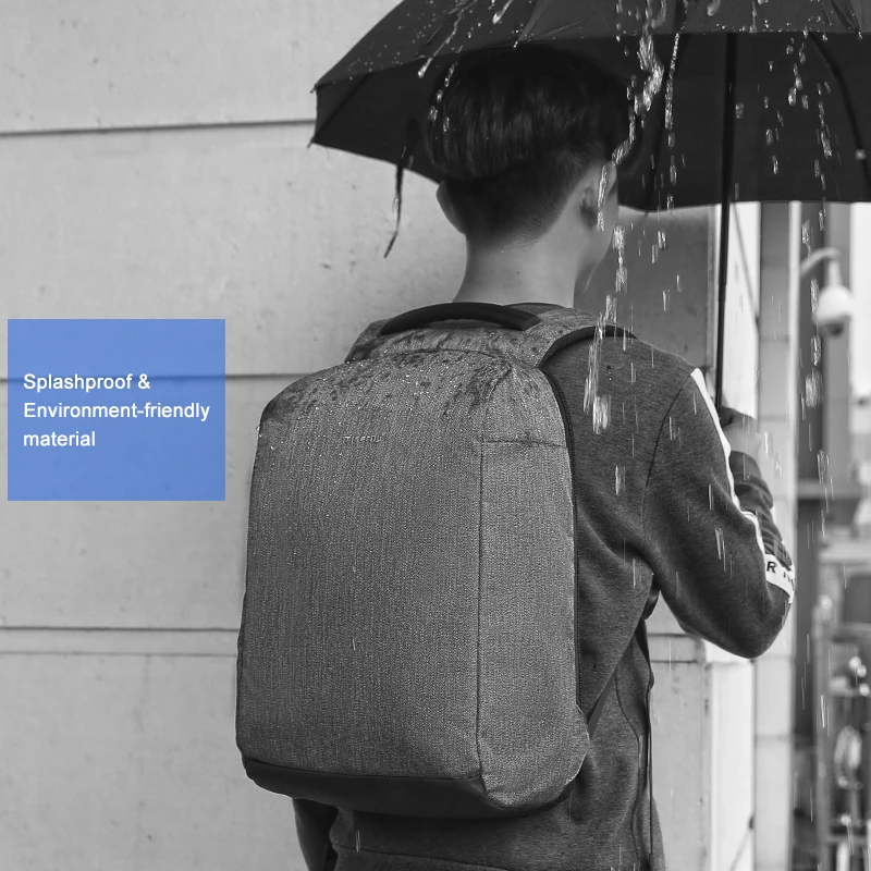  Tigernu New Casual High Quality Waterproof Men Backpack 15.6