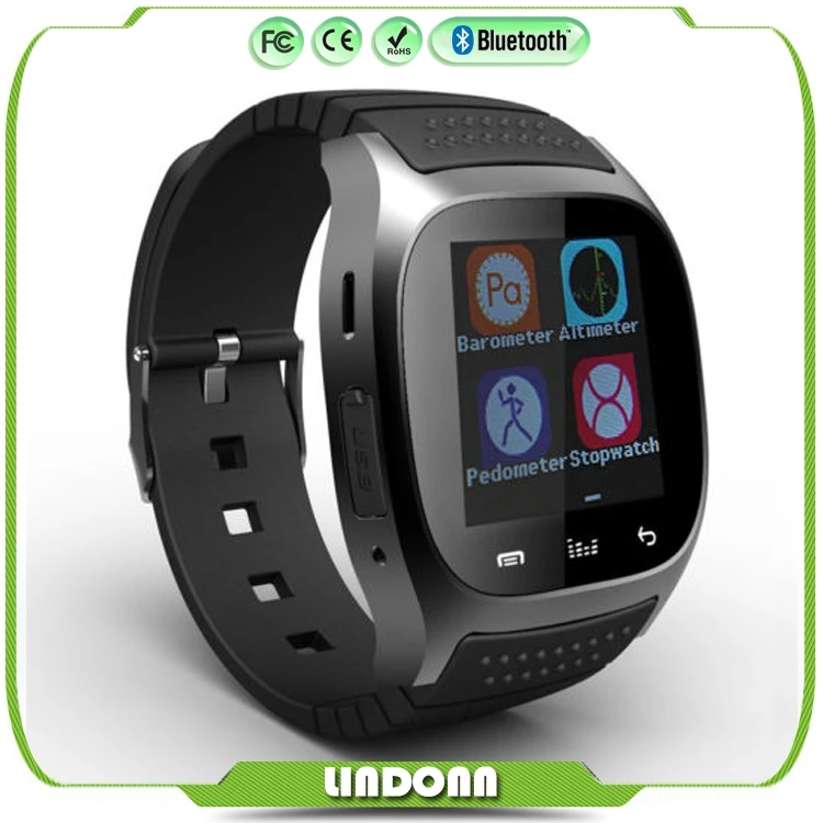 100 original M26 IP65 Waterproof Bluetooth font b SmartWatch b font for IOS Sport Design Watch