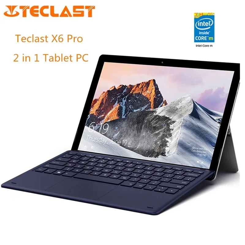 

Teclast X6 Pro 2 in 1 Tablet PC 12.6'' IFS Windows 10 Home English Version Intel Core m3 Dual Core 8GB 256GB Type-C HDMI