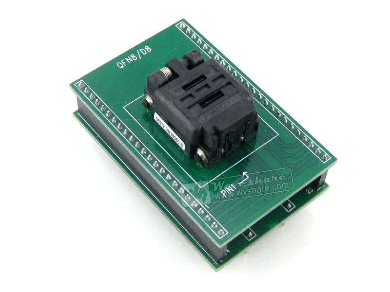 

Module Waveshare Qfn8 To Dip8 (b) Plastronics Qfn Programmer Adapter Test Socket 8x6mm 1.3pitch For Mlf8 Mlp8 Package