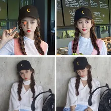 Новая Корейская версия мультфильм ретро Луна спортивные бейсболки Досуг утка язык обувь для мужчин и женщин шляпы от солнца Snapback женщин