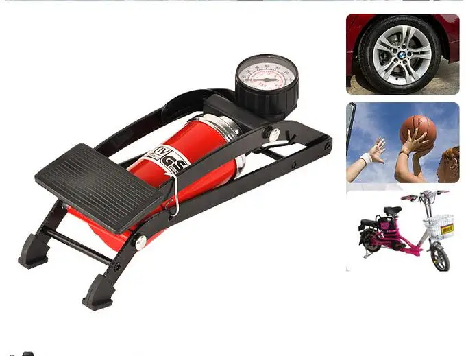 

Multifunction High pressure foot pump car Inflation pumb air compressor inflator Portable metal vehicle auto pump