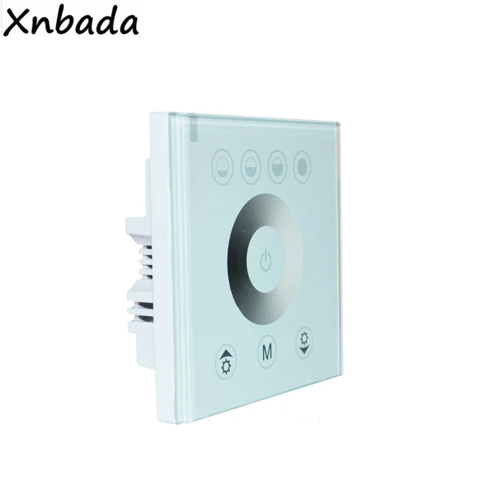 Single Color Touch Panel Led Controller Black/White Dimmer For 2835 3014 5050 5730 Strip Lights DC12-24V | Лампы и освещение
